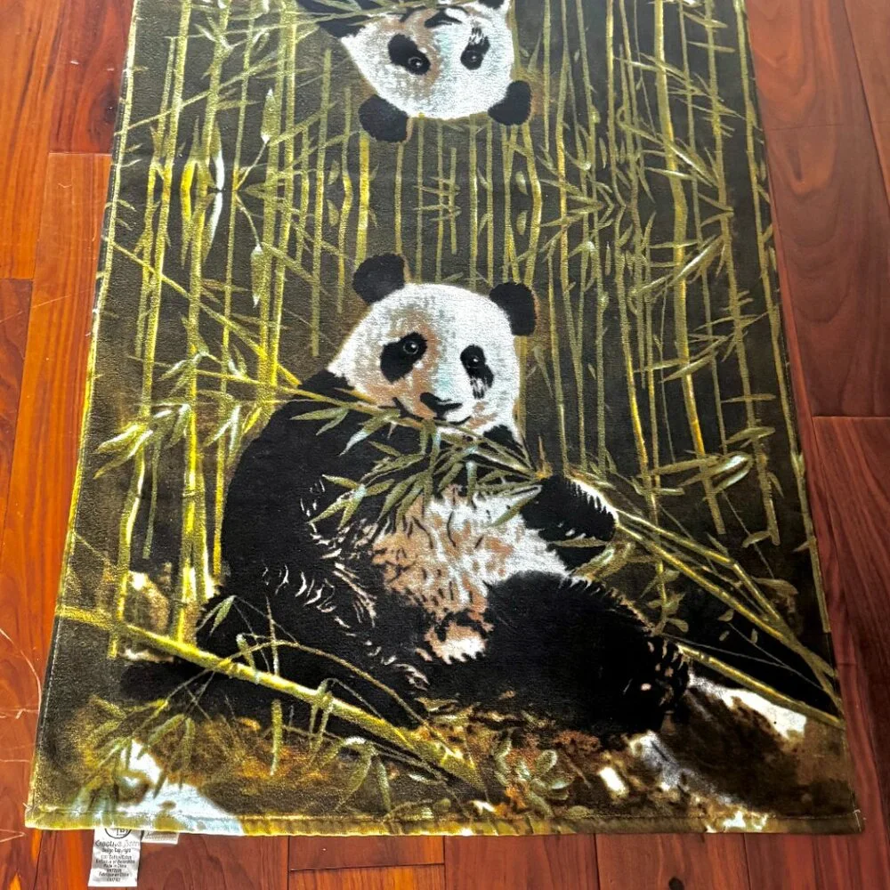 Creative Bath Panda Bear Bamboo Beach Bath 50x27